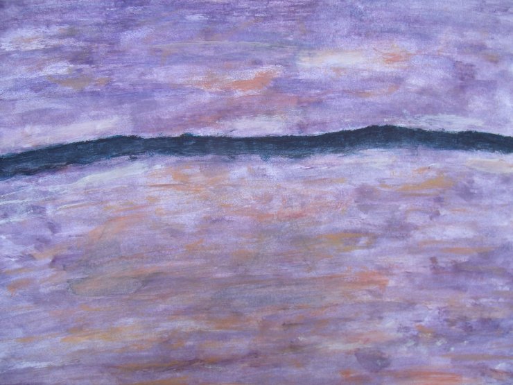 Blog 39 2009, watercolor on paper, Trenches